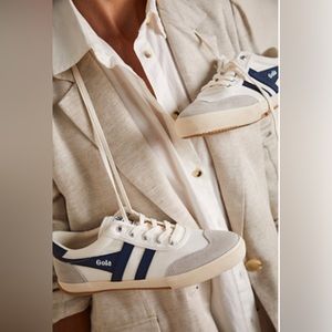 Gola “Badminton Court” sneakers! Color (Off White/Baltic).